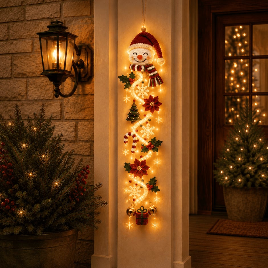 🎅Glowing Christmas Door Hanger