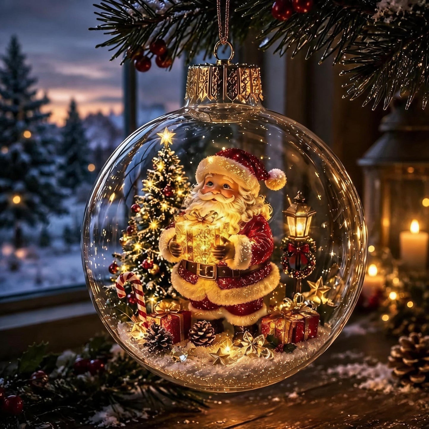 Glowing Mini Christmas Wonderland Ornament 🎄