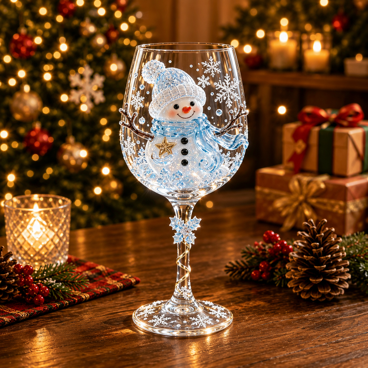 🔥🎁Christmas 3D Wine Glass Collection Gift Box Set✨