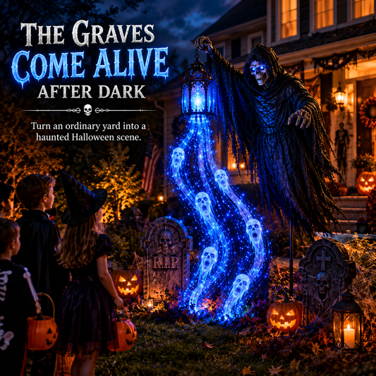 🎁🎁Today 50% OFF🎁💀Halloween Soul Harvester Animated Garden Light