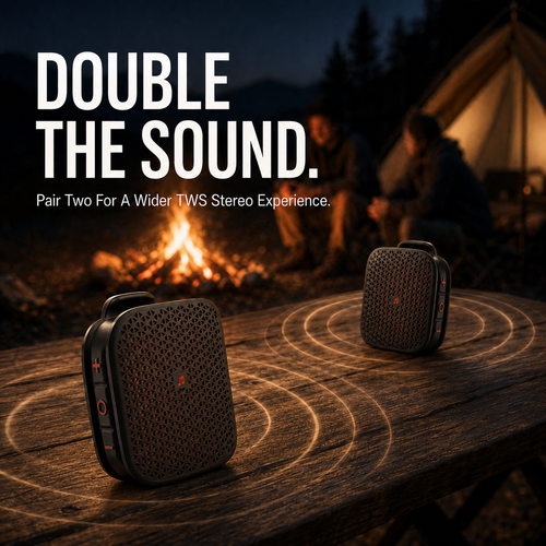 🔊 2026 New Magnetic Clip-On Bluetooth Speaker | IPX7 Waterproof, TWS Stereo & Ultra-Light Wearable Design