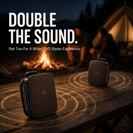 🔊 2026 New Magnetic Clip-On Bluetooth Speaker | IPX7 Waterproof, TWS Stereo & Ultra-Light Wearable Design