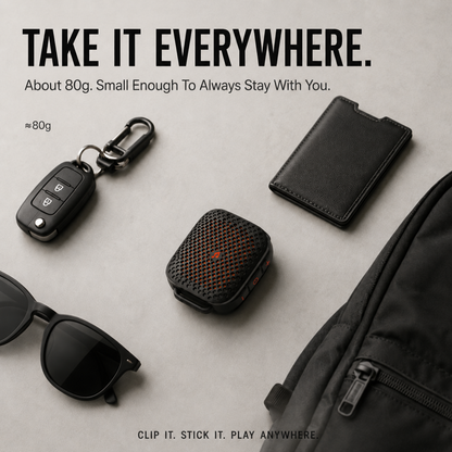 🔊 2026 New Magnetic Clip-On Bluetooth Speaker | IPX7 Waterproof, TWS Stereo & Ultra-Light Wearable Design