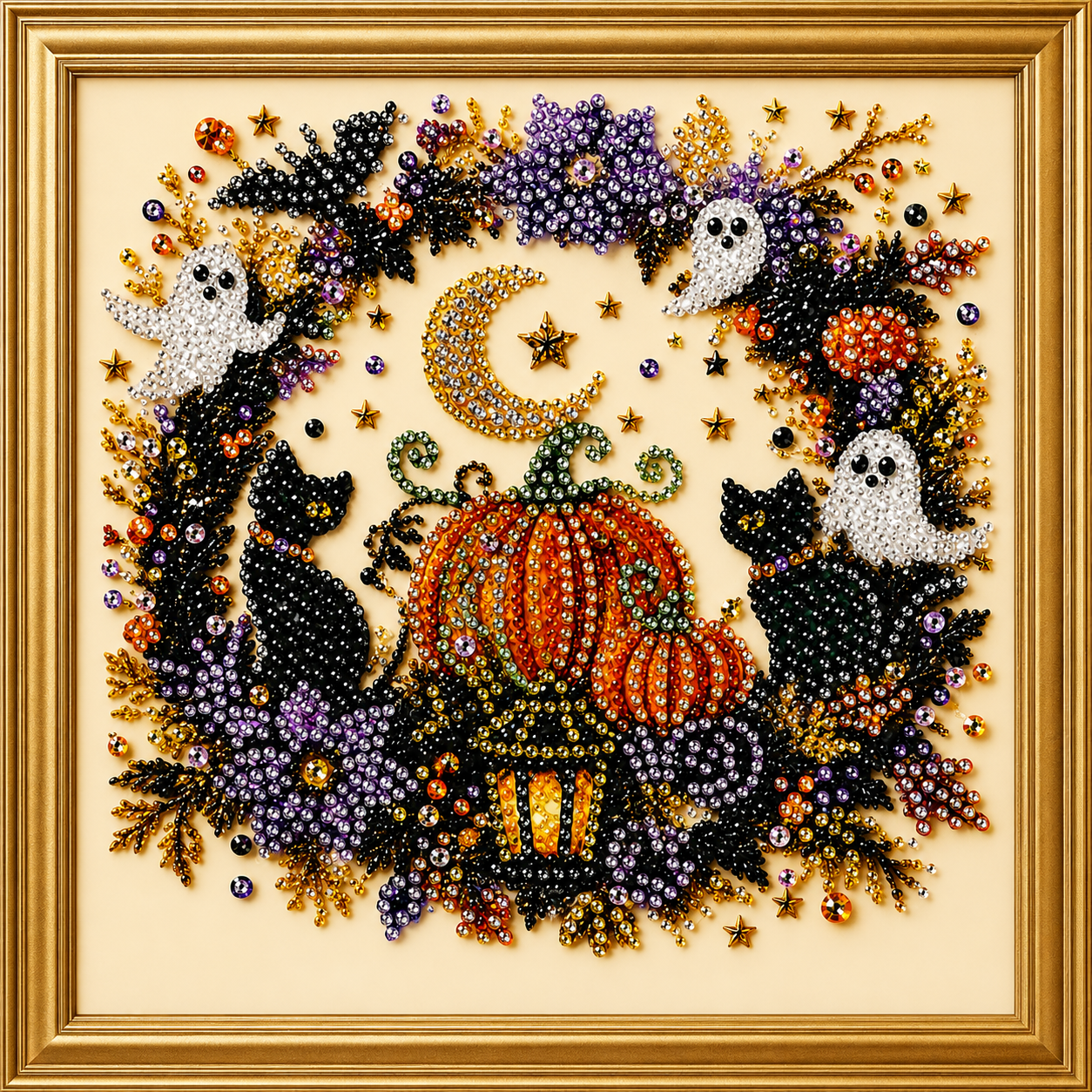 🧘Relaxing & Beginner-Friendly - 🎨💎DIY Christmas Bead Art Diamond Painting Set