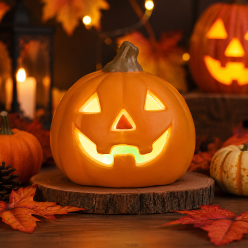 🔥 Halloween Sale 49% OFF – Glowing Pumpkin Lantern Decor | 3 Styles Available
