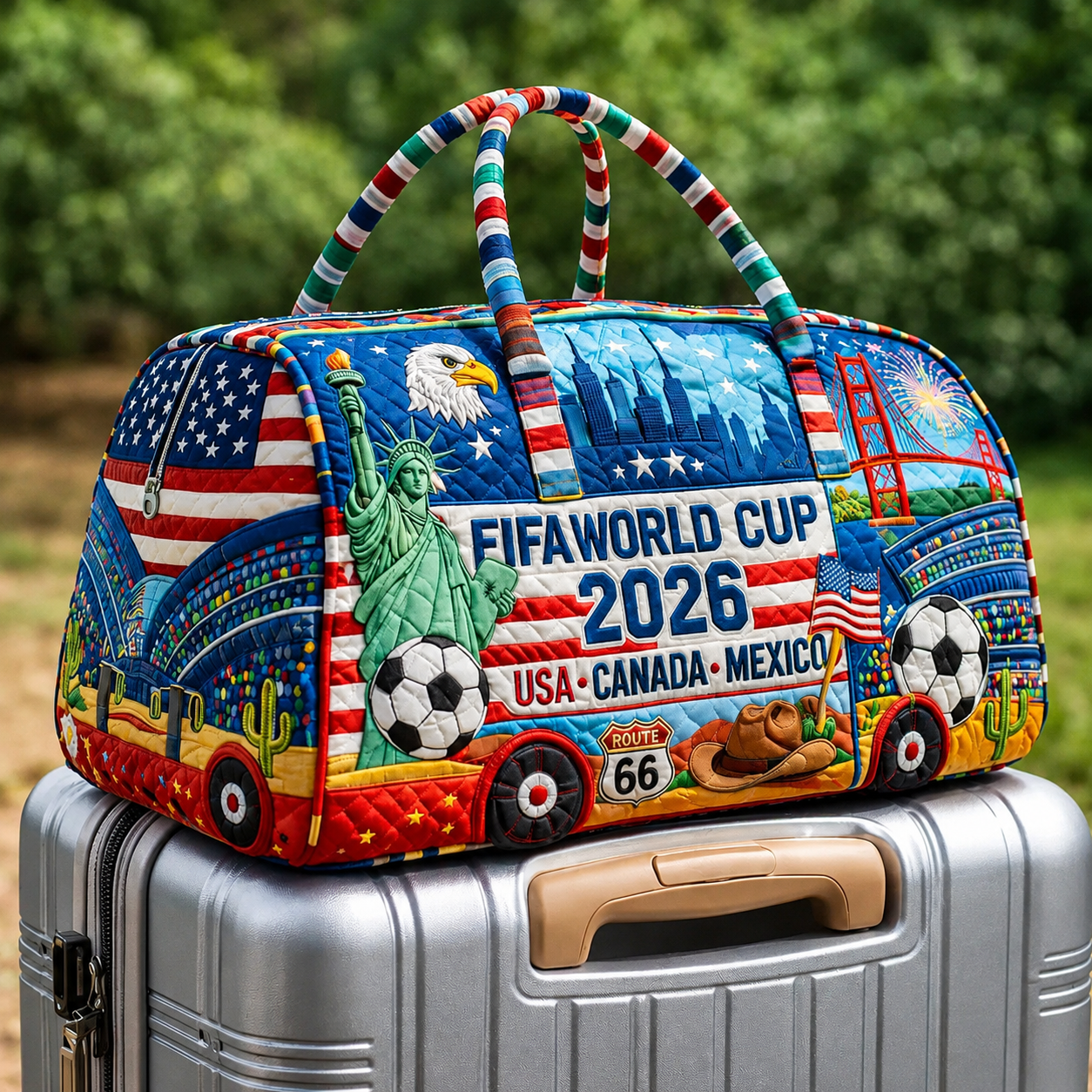 🔥LAST DAY 49% OFF 🗽🇺🇸 American 250th Anniversary Quilted Travel Duffle Bag