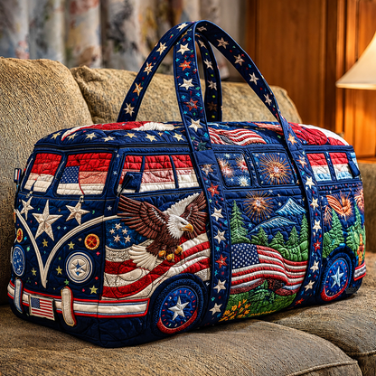 🔥LAST DAY 49% OFF 🗽🇺🇸 American 250th Anniversary Quilted Travel Duffle Bag