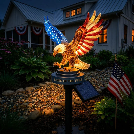 ?LAST DAY 60% OFF – Solar Eagle Garden Light – A Glowing Tribute to American Freedom
