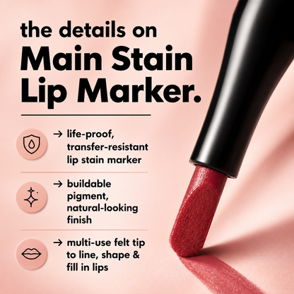 Final 3 hours 50% off:🌸 Long-Lasting Lip Liner Stain Marker – Precise Definition & Smooth Color
