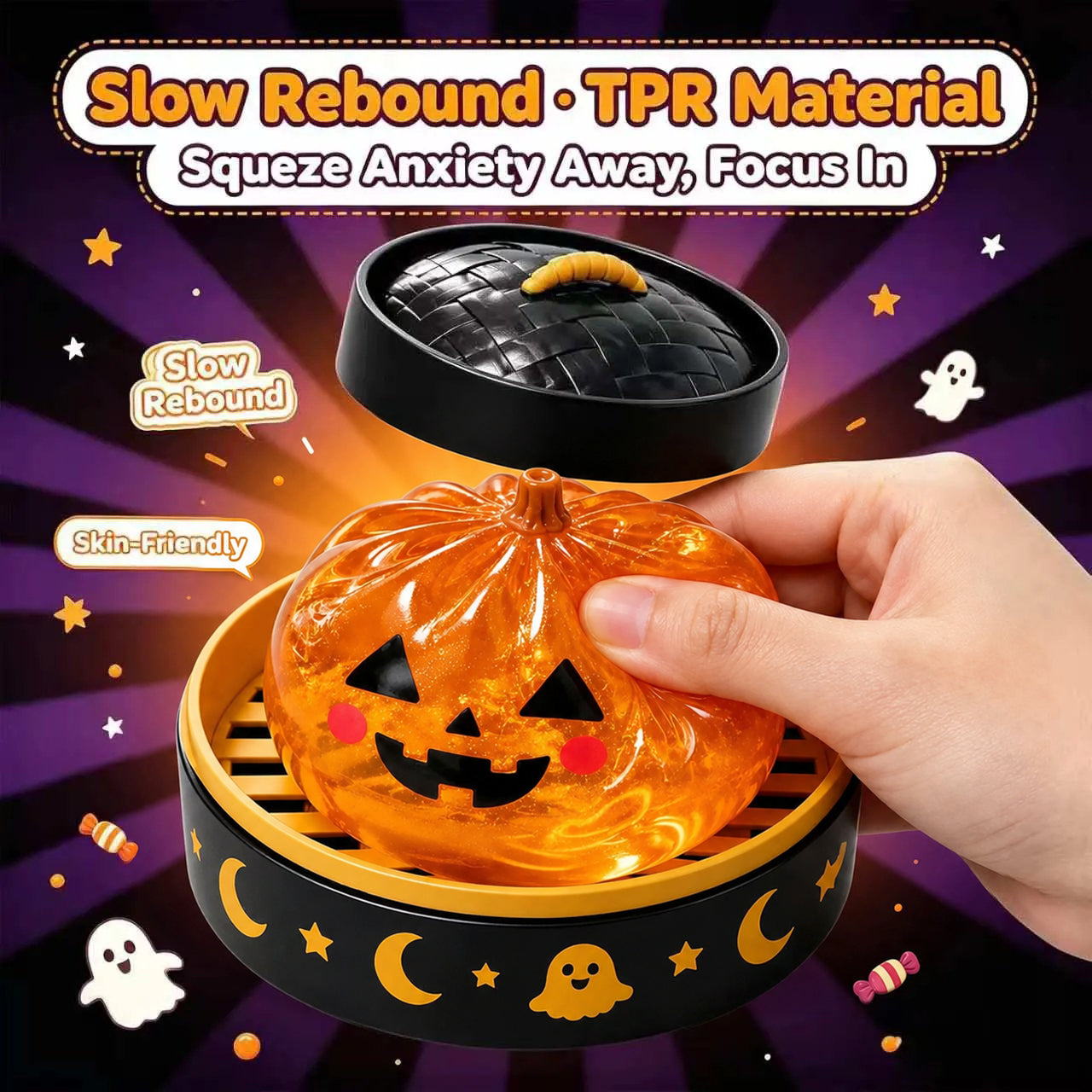 🎃👻 Last Day 50% OFF – Adorable Halloween Ghost Squishies You Can't Put Down! 🖐️