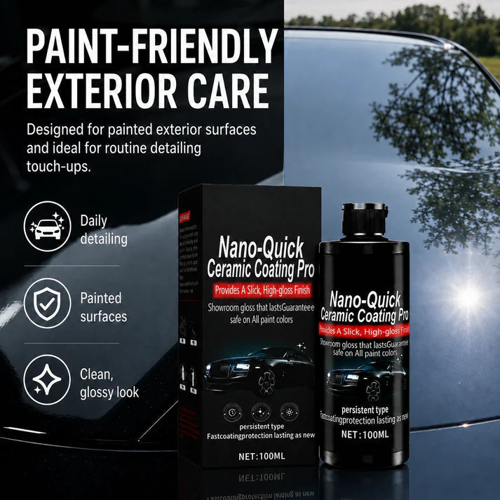 🚗 Spray. Wipe. Shine. Protect. – Nano Ceramic Coating for Your Car
