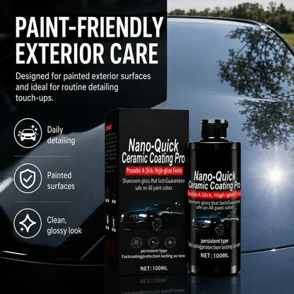 🚗 Spray. Wipe. Shine. Protect. – Nano Ceramic Coating for Your Car