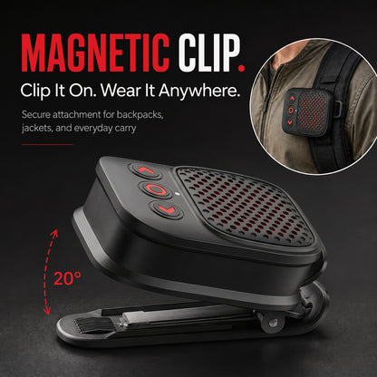 🔊 2026 New Magnetic Clip-On Bluetooth Speaker | IPX7 Waterproof, TWS Stereo & Ultra-Light Wearable Design
