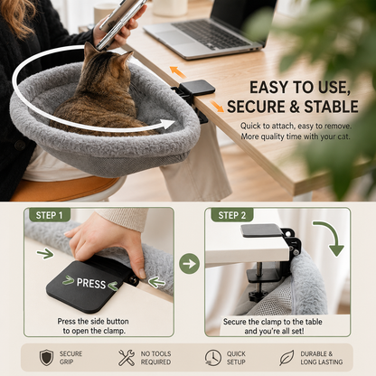 🐾 Keep Your Cat Close—Without Giving Up Your Workspace