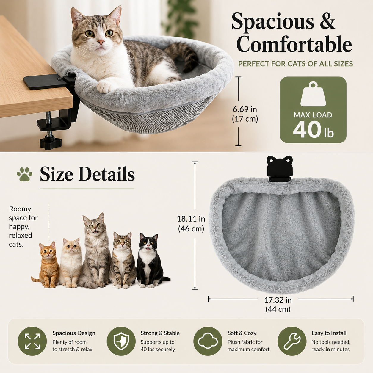 🐾 Keep Your Cat Close—Without Giving Up Your Workspace
