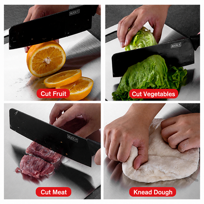 🔥🔥⚡Limited Time Flash Sale 49% Off - Stainless Steel Chopping Board, Non-slip Kitchen Chopping Board