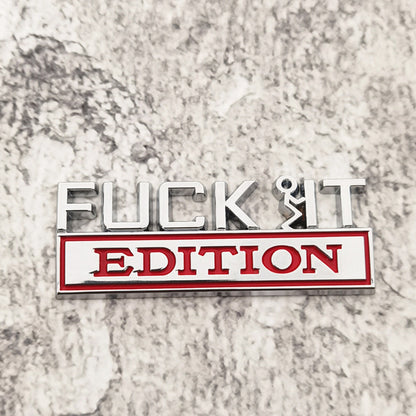 🎣 Fishing Special Edition Premium 3D Metal Vehicle Emblem Badge
