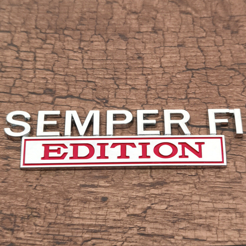 🎣 Fishing Special Edition Premium 3D Metal Vehicle Emblem Badge