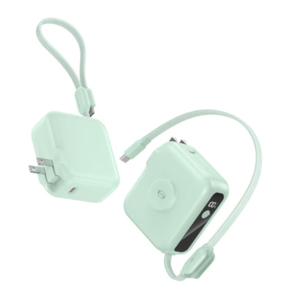 10000mAh Portable Charger Charging with Cable & Wall Plug