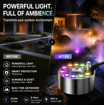 Halloween Hot Sale 50% Off🎃🔥Mist Maker Ultrasonic Fogger – Indoor/outdoor Landscaping & Halloween Decoration