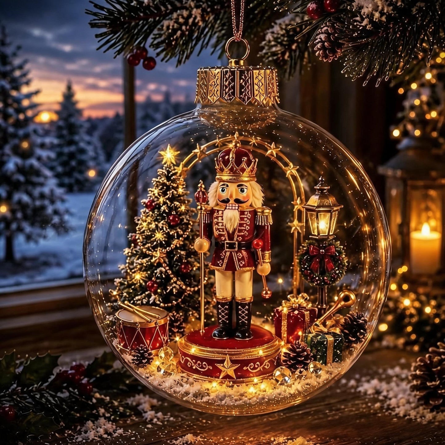 Glowing Mini Christmas Wonderland Ornament 🎄