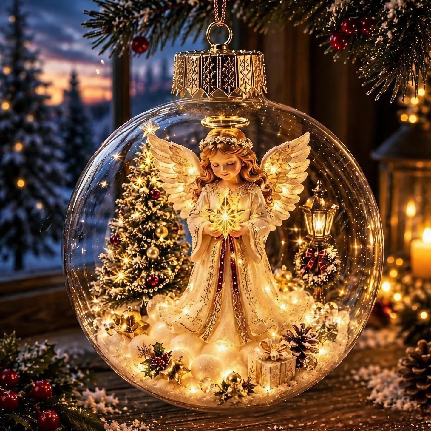 Glowing Mini Christmas Wonderland Ornament 🎄