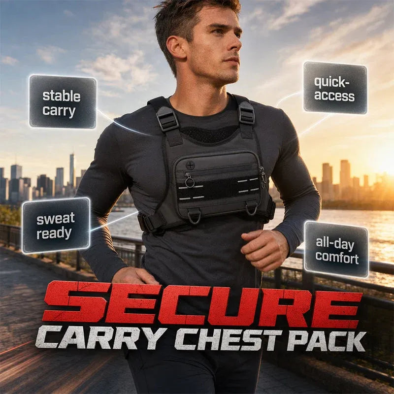 🏃 Zero-Bounce Running Chest Pack – Carry Your Essentials, Keep Your Hands Free