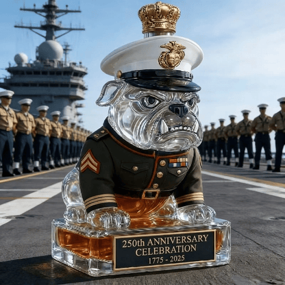 🔥 Limited-Time Offer | 250th Anniversary Military-Inspired Bulldog Whiskey Decanter Set