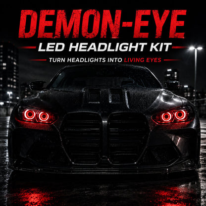 🔥RGB Animated Eye LED Headlight Kit – 33+ Colors & Effects