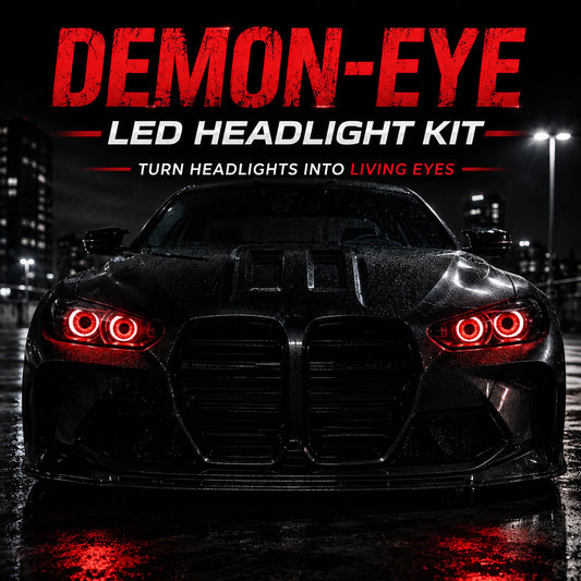 🔥RGB Animated Eye LED Headlight Kit – 33+ Colors & Effects