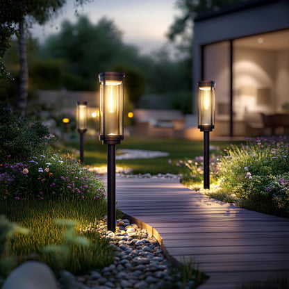🎉Today's promotion: 60% Off ❤️Solar Pathway Lights with Automatic Dusk-to-Dawn Sensor and Waterproof Design