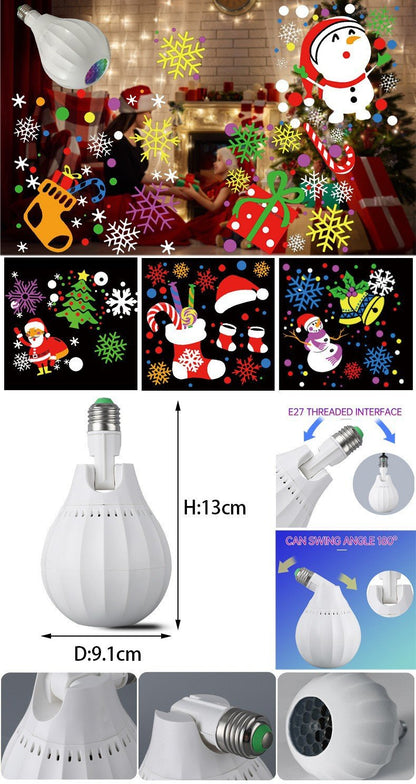 🎄HOT SALE 49% OFF🎅💡Rotating Christmas Projector Bulb