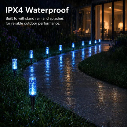 🔥Last Day 30% OFF 😍Solar Pathway Lights Outdoor Crystal Bubble