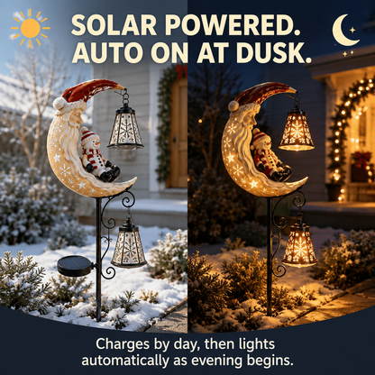 🎅🎁Christmas Early Discount 49% Off - 🔥Santa’s Moonlight Lantern Solar Garden Stake⛄