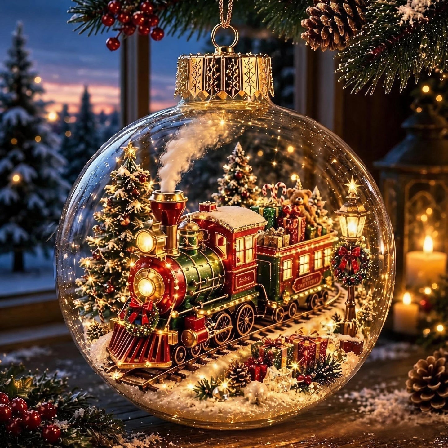Glowing Mini Christmas Wonderland Ornament 🎄