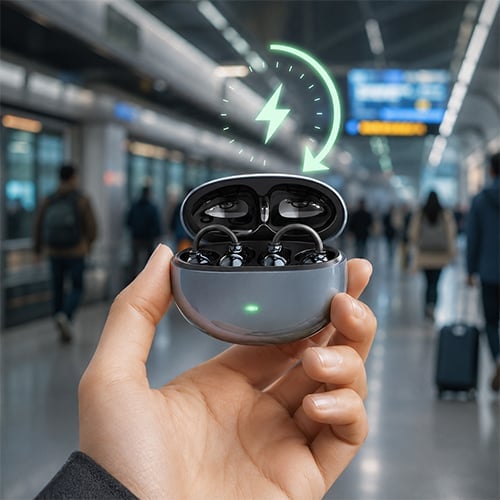 🔥⚡New Customer 62% Off - SK 50 Open-Ear Clip-On Wireless 6.0 Earphones