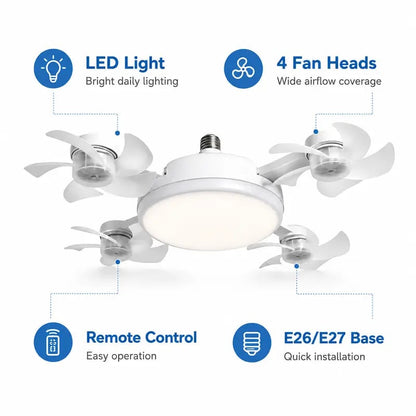 Ceiling Fan Light with Remote Control