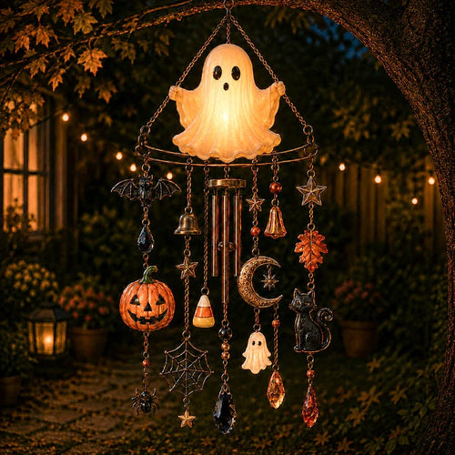 🔥Last Day 49% OFF-👻 Haunted Glow Ghost Wind Chime