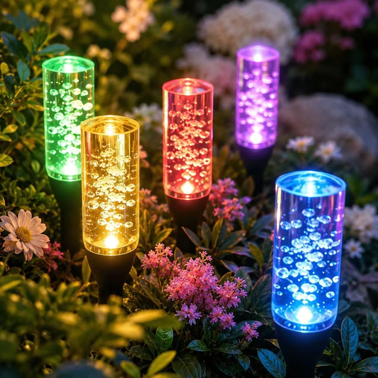 🔥Last Day 30% OFF 😍Solar Pathway Lights Outdoor Crystal Bubble
