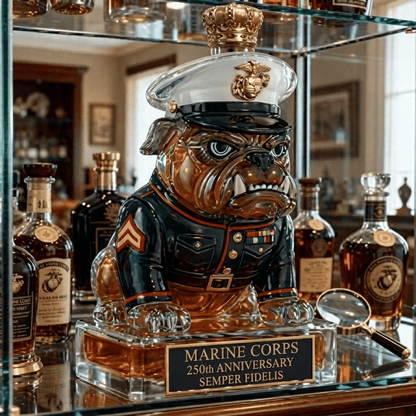 🔥 Limited-Time Offer | 250th Anniversary Military-Inspired Bulldog Whiskey Decanter Set