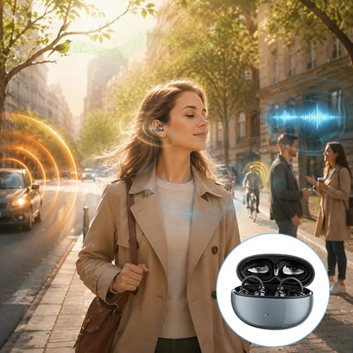 🔥⚡New Customer 62% Off - SK 50 Open-Ear Clip-On Wireless 6.0 Earphones
