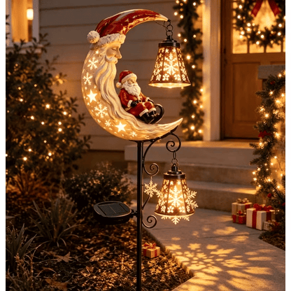 🎅🎁Christmas Early Discount 49% Off - 🔥Santa’s Moonlight Lantern Solar Garden Stake⛄