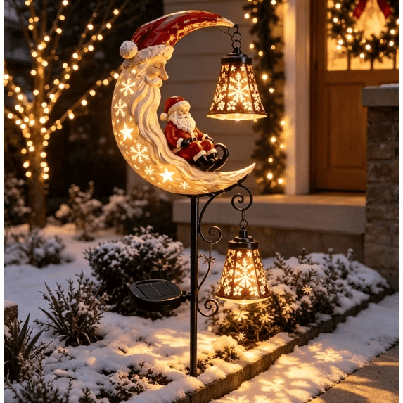 🎅🎁Christmas Early Discount 49% Off - 🔥Santa’s Moonlight Lantern Solar Garden Stake⛄