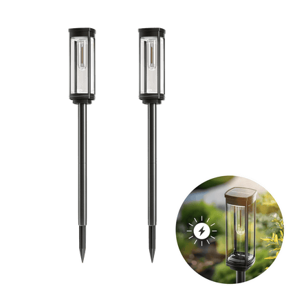 🎉Today's promotion: 60% Off ❤️Solar Pathway Lights with Automatic Dusk-to-Dawn Sensor and Waterproof Design