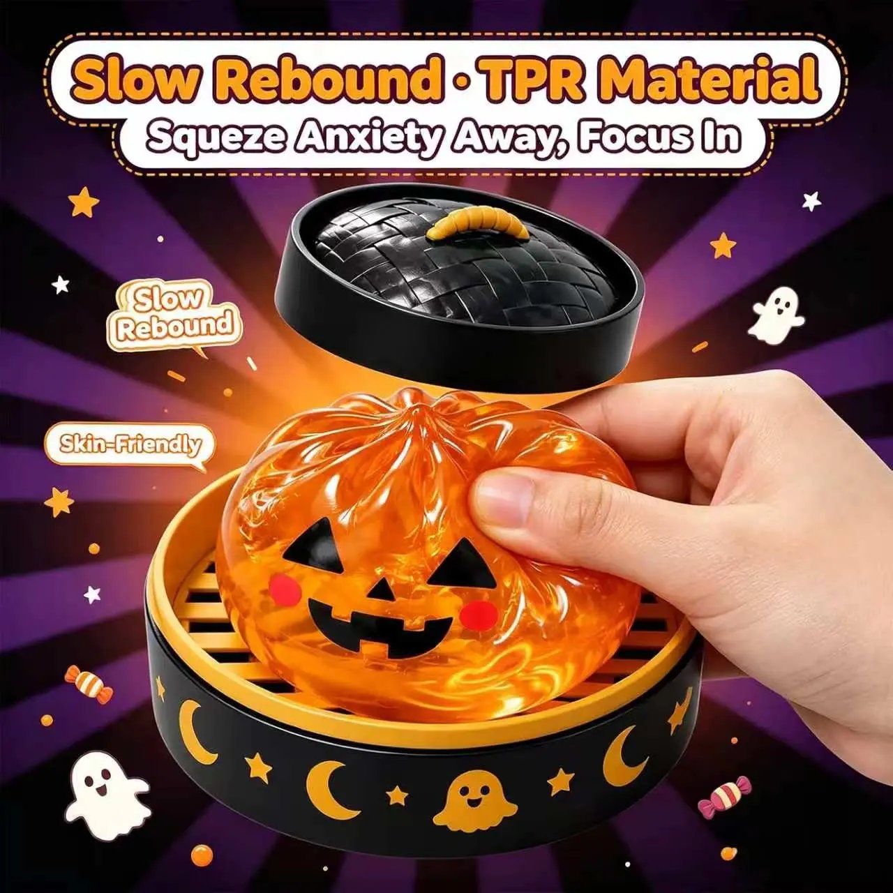 🎃👻 Last Day 50% OFF – Adorable Halloween Ghost Squishies You Can't Put Down! 🖐️
