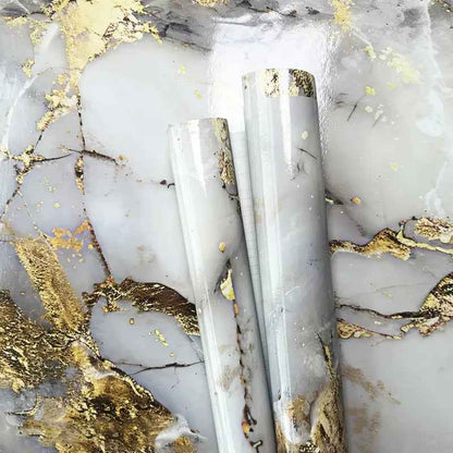 🔥 Gold Marble Peel & Stick Wallpaper ✨ Self-Adhesive Wall Paper Roll for Kitchen, Bedroom & Home DIY Decor