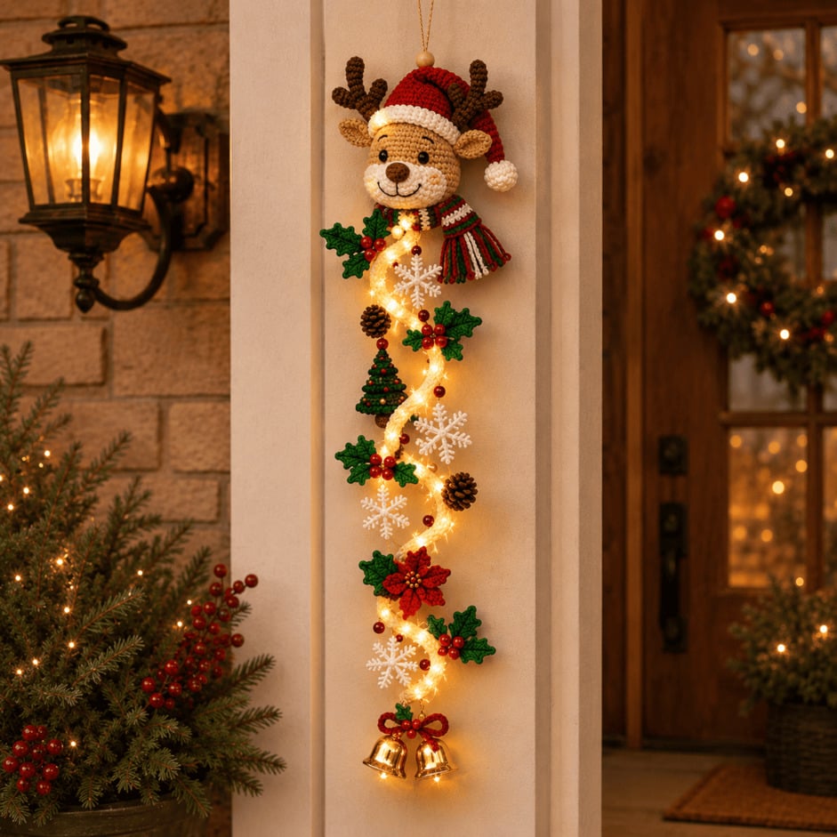 🎅Glowing Christmas Door Hanger