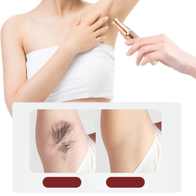 ✨ 50% OFF! 💇 Portable Electric Eyebrow Trimmer – Absolute Precision, 3 Interchangeable Heads & USB Rechargeable – Ideal for Eyebrows, Nose and Body 🪒💫