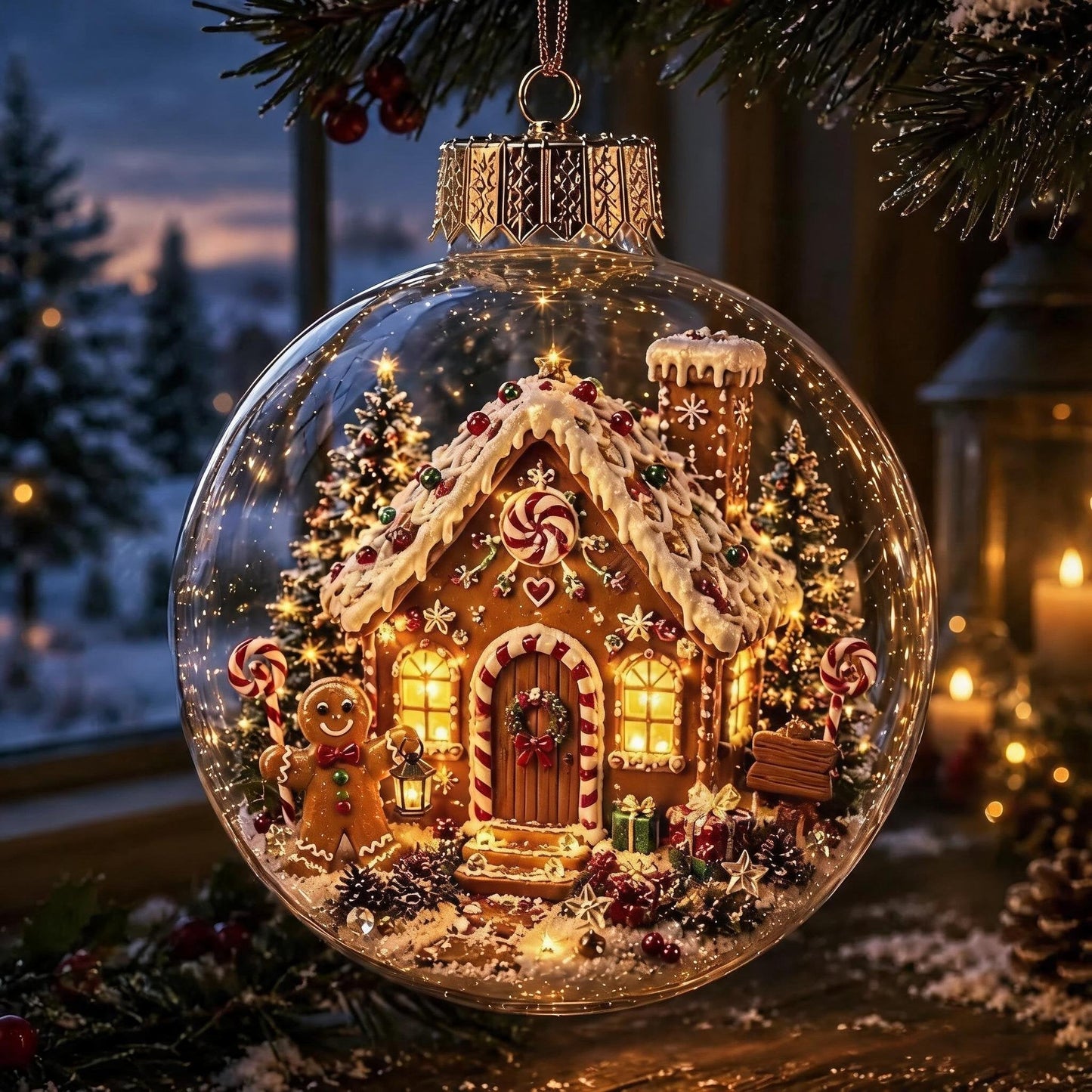 Glowing Mini Christmas Wonderland Ornament 🎄