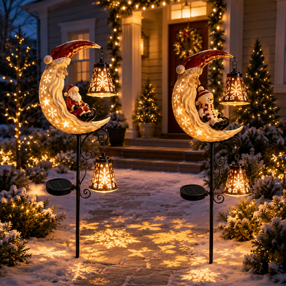🎅🎁Christmas Early Discount 49% Off - 🔥Santa’s Moonlight Lantern Solar Garden Stake⛄